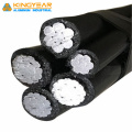 2x16 mm2 2*16 Overhead Insulated Aluminum Alloy Twisted Cable ABC Cable Duplex WIth Multi Sizes